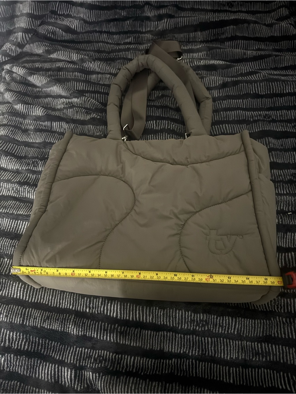 Thirty years drift tote with Padded Handles